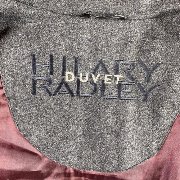 SOLD-Hilary Radley Gray Wool Blend Quilted Down Puffer Jacket Women's Size S - Picture 11 of 13